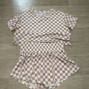 Checkered Two-Piece Set